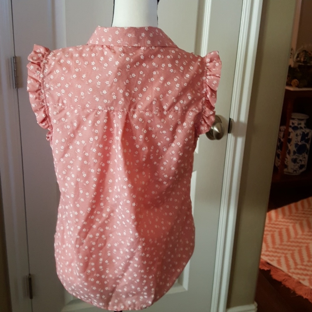 Red print blouse - Picture 2 of 2